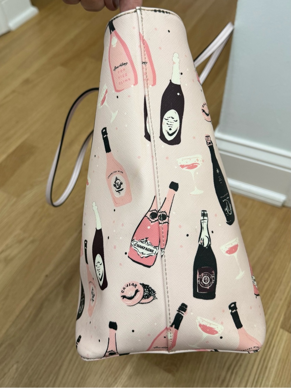 Kate Spade Shore Street Margareta Champagne Tote Bag & Matching Wristlet Pop Art - Picture 6 of 14